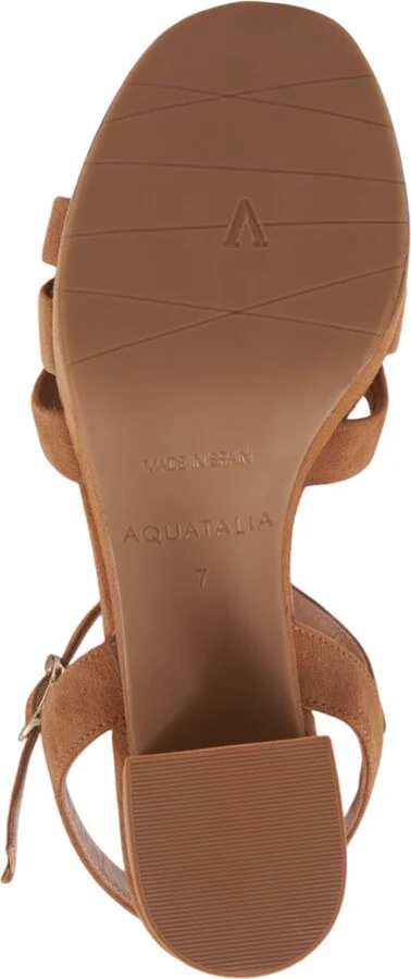 Micah Block Heel Quarter Strap Suede Sandal - Image 5