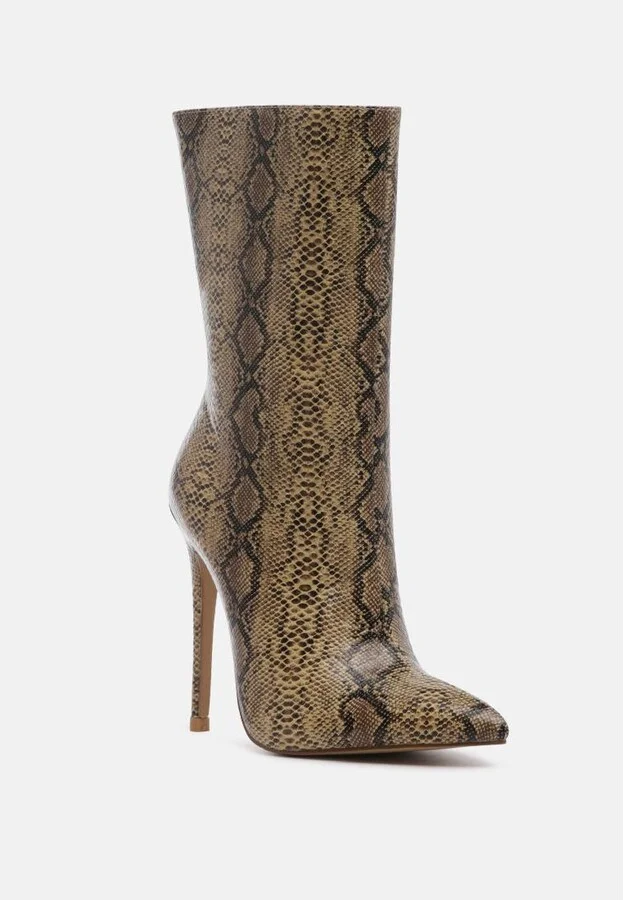 Micah Pointed Toe Stiletto High Ankle Boots - Image 2