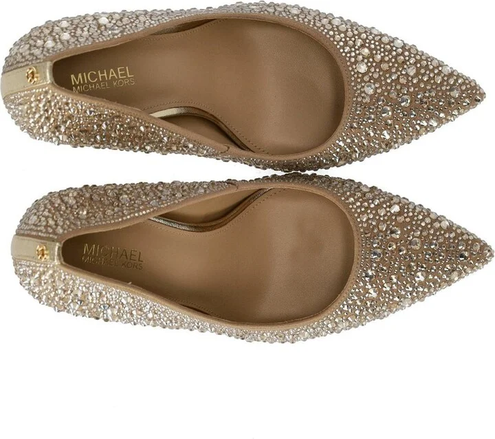 Michael Kors Alina Flex Gold Pumps - Image 5