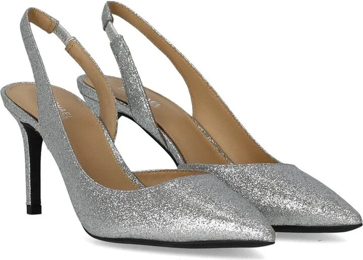Michael Kors Alina Flex Silver Slingback Pumps - Image 2