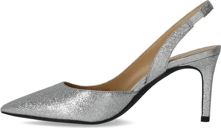 Michael Kors Alina Flex Silver Slingback Pumps - Image 3