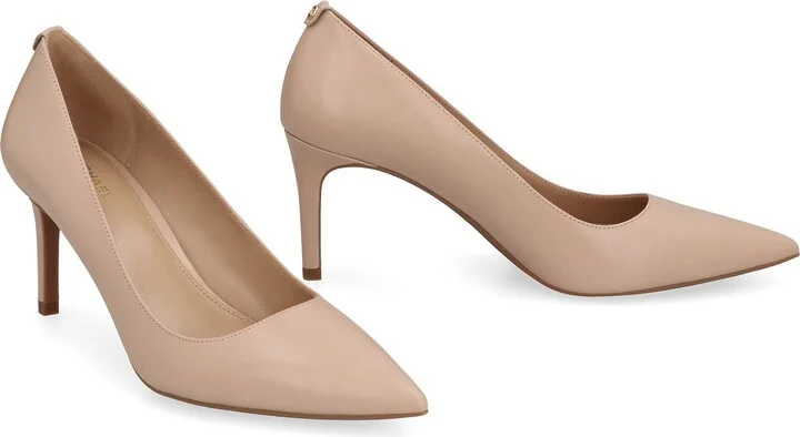 Michael Kors Alina Leather Pointy-Toe Pumps - Image 3