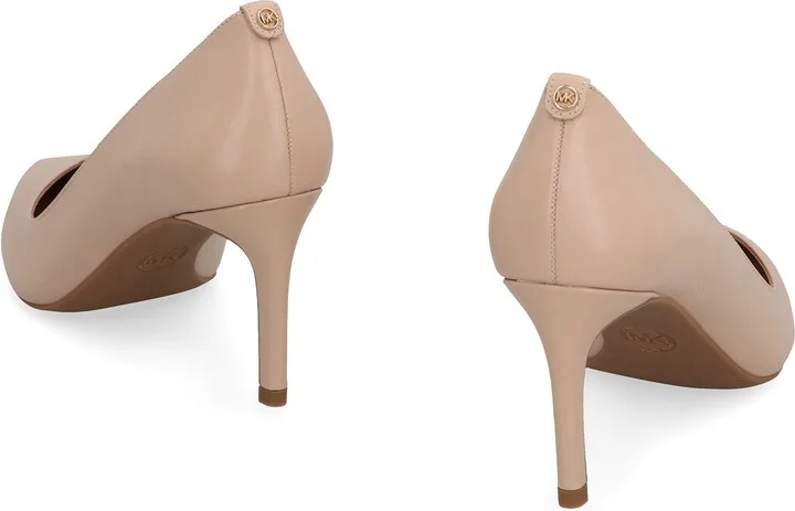 Michael Kors Alina Leather Pointy-Toe Pumps - Image 4