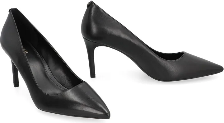 Michael Kors Alina Leather Pointy-Toe Pumps - Image 3