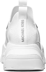 Michael Kors Atlas Knit Trainer Men's Lace-up Boots Bright White : 8 M, Leather - Image 3