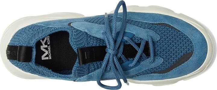 Michael Kors Atlas Knit Trainer Men's Lace-up Boots Dark Chambray : 8.5 M, Leather - Image 2
