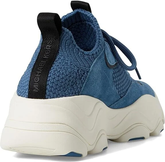 Michael Kors Atlas Knit Trainer Men's Lace-up Boots Dark Chambray : 8.5 M, Leather - Image 4