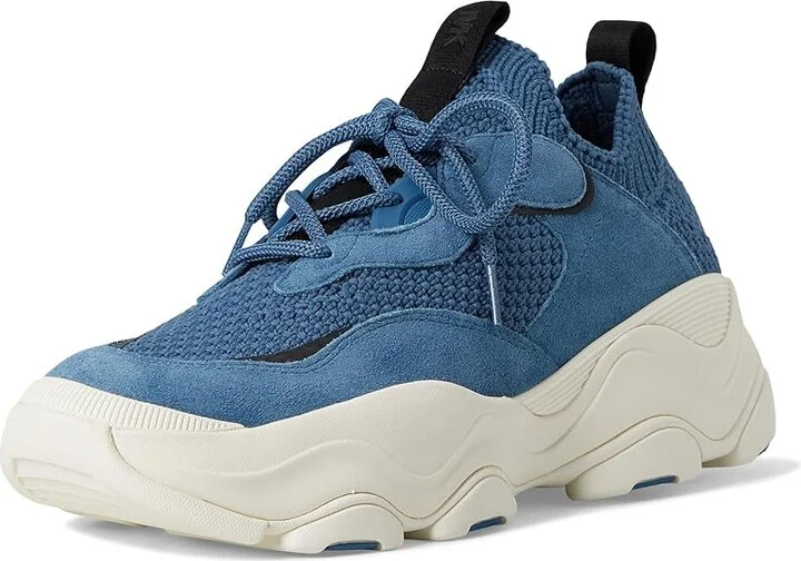 Michael Kors Atlas Knit Trainer Men's Lace-up Boots Dark Chambray : 8.5 M, Leather - Image 5