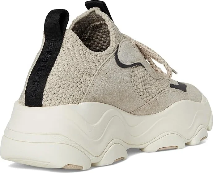Michael Kors Atlas Knit Trainer Men's Lace-up Boots Light Sand : 8.5 M, Leather - Image 4