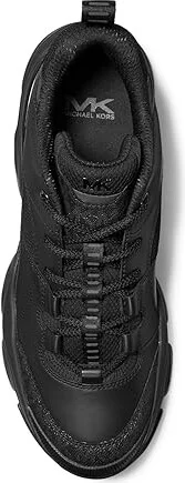 Michael Kors Atlas Trainer Men's Lace-up Boots Black : 9.5 M, Leather - Image 2