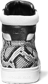 Michael Kors Barett High-Top Men's Shoes Optic White/Black : 7 M, Leather - Image 3