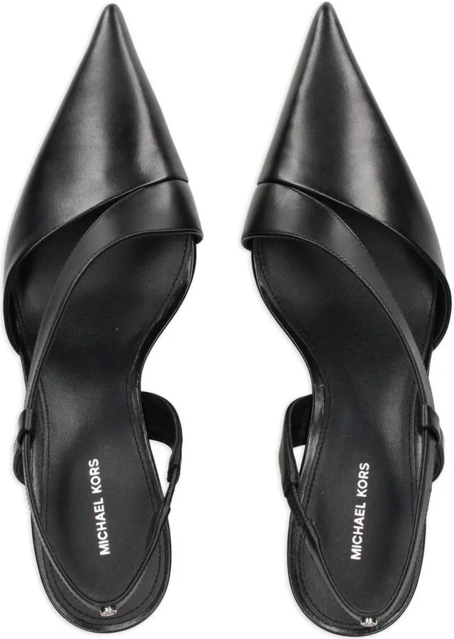 Michael Kors Calf Leather 'Jaida' Slingback In Black - Image 4