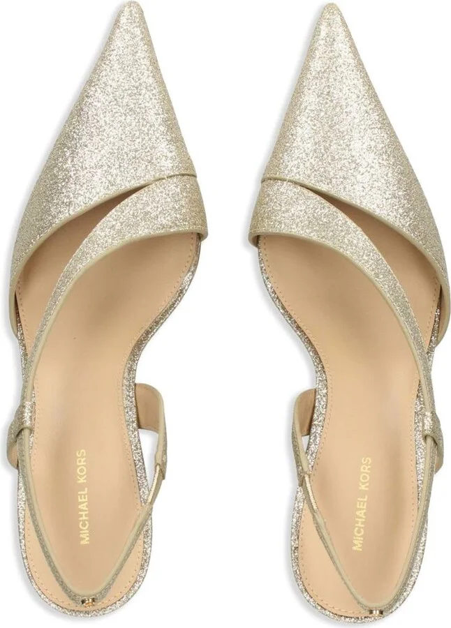 Michael Kors Calf Leather 'Jaida' Slingback In Nude - Image 2