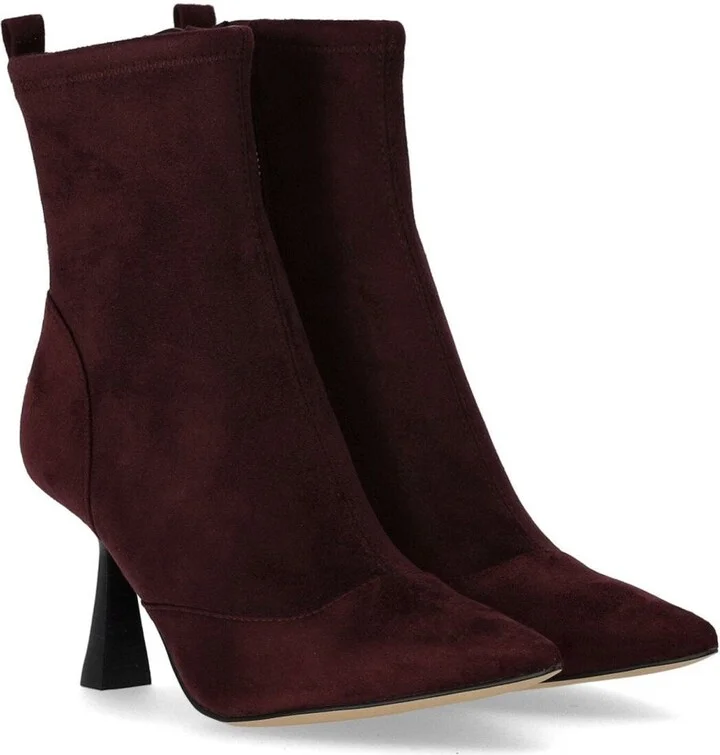 Michael Kors Clara Burgundy Heeled Ankle Boot - Image 2