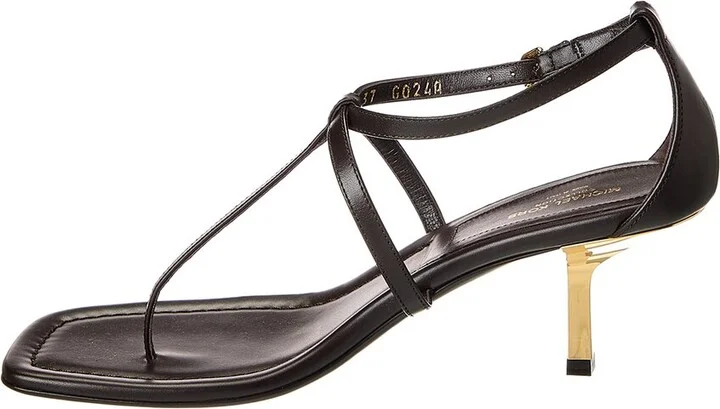 Michael Kors Collection Anna Leather Sandal - Image 2