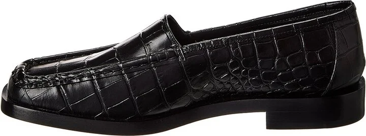 Michael Kors Collection Carolyn Croc-Embossed Leather Loafer - Image 2