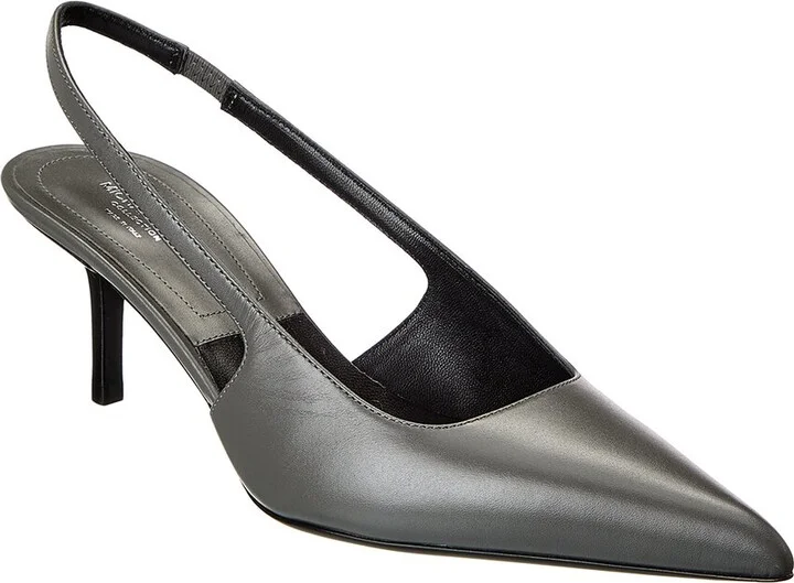 Michael Kors Collection Emma Leather Slingback Pump