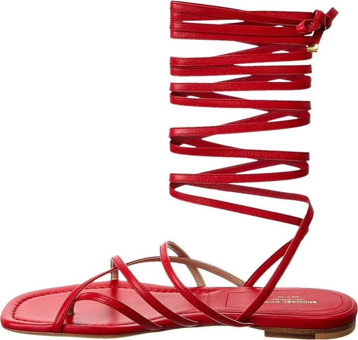Michael Kors Collection Jade Runway Leather Sandal - Image 2