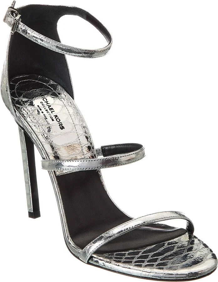 Michael Kors Collection Nadedge Runway Leather Sandal
