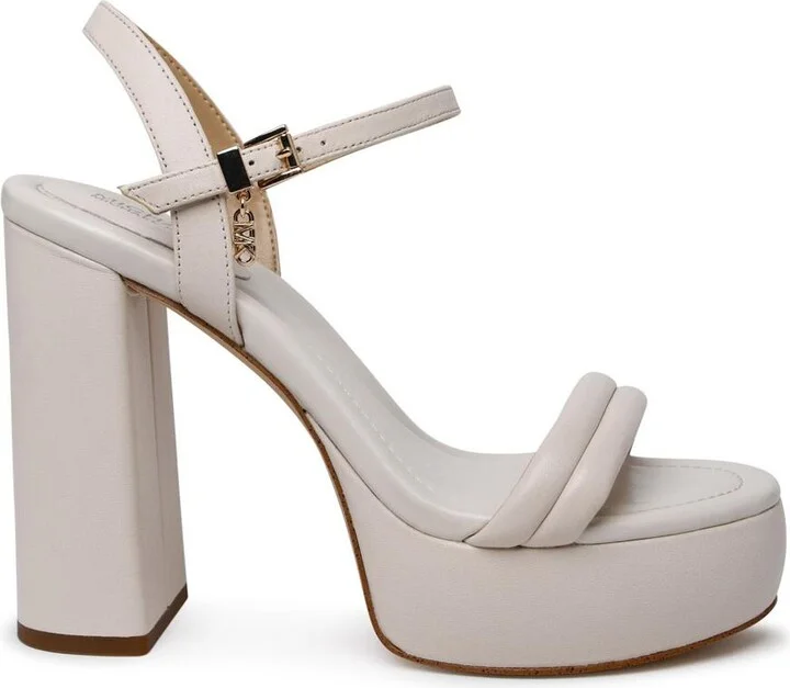 Michael Kors Cream Leather Laci Sandals