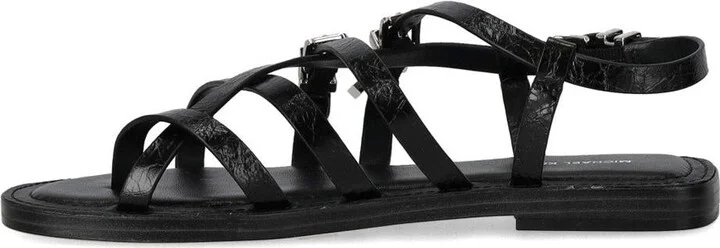 Michael Kors Darrington Black Flat Sandal - Image 3