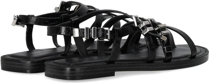 Michael Kors Darrington Black Flat Sandal - Image 4