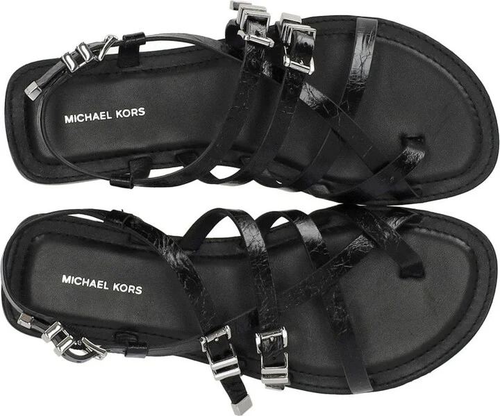 Michael Kors Darrington Black Flat Sandal - Image 5
