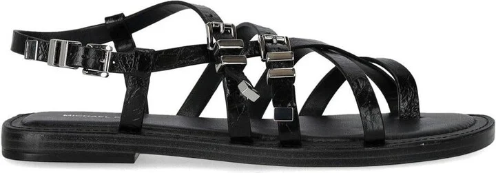 Michael Kors Darrington Black Flat Sandal