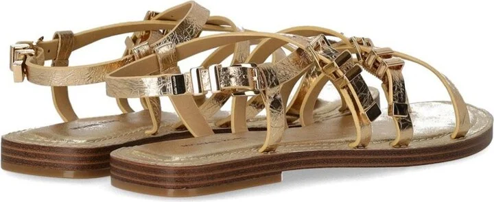 Michael Kors Darrington Gold Flat Sandal - Image 4
