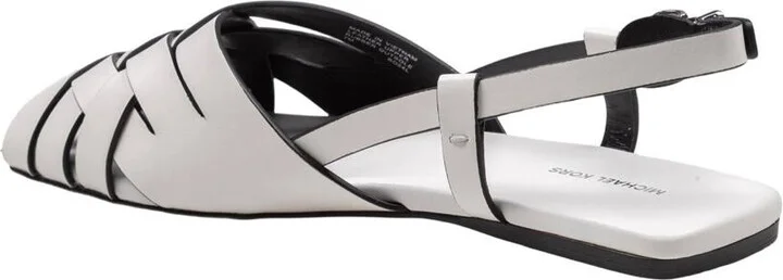 Michael Kors Flat Sandal In Smooth Woven Leather - Image 3