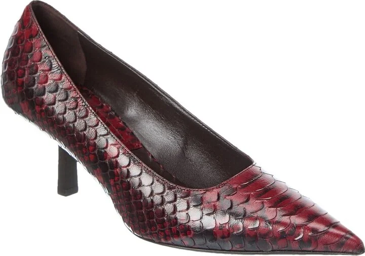 Michael Kors Frankie Runway Python-Embossed Leather Pump