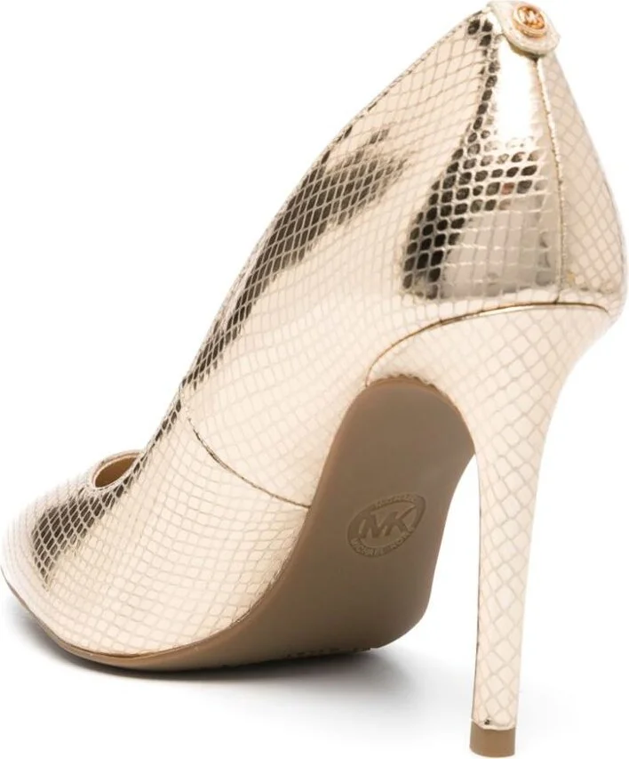 Michael Kors Gold Patent Leather Pumps - Image 3