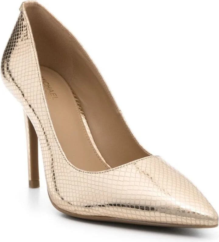 Michael Kors Gold Patent Leather Pumps - Image 4