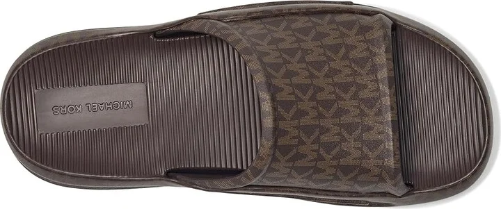 Michael Kors Griffin Slide Men's Slide Shoes Brown : 13 M, Rubber - Image 2