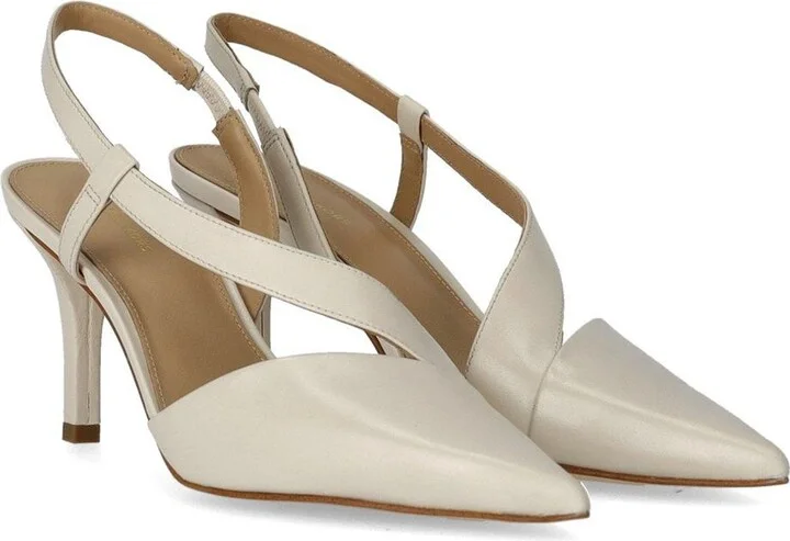 Michael Kors Jaida Cream Slingback Pumps - Image 2