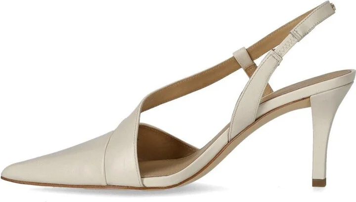 Michael Kors Jaida Cream Slingback Pumps - Image 3