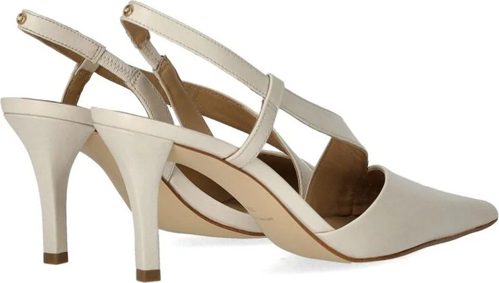 Michael Kors Jaida Cream Slingback Pumps - Image 4