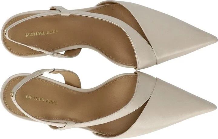Michael Kors Jaida Cream Slingback Pumps - Image 5