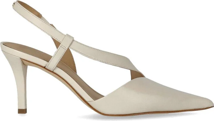 Michael Kors Jaida Cream Slingback Pumps