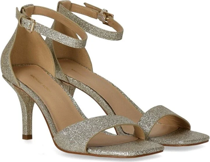 Michael Kors Jaida Gold Heeled Sandal - Image 2