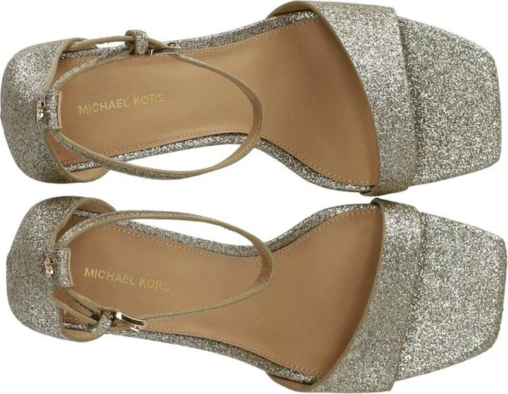 Michael Kors Jaida Gold Heeled Sandal - Image 5