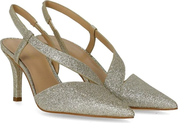 Michael Kors Jaida Gold Slingback Pumps - Image 2
