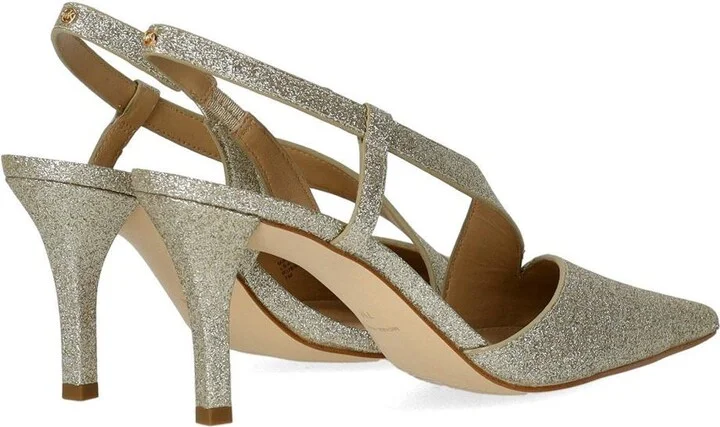 Michael Kors Jaida Gold Slingback Pumps - Image 4