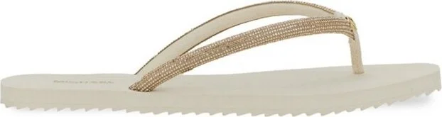 Michael Kors Jinx Logo Plaque Flip-Flops