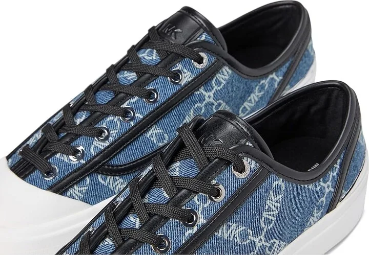 Michael Kors Jude Lace-up Men's Shoes Union Wash Denim : 9 M, Leather/Rubber - Image 7