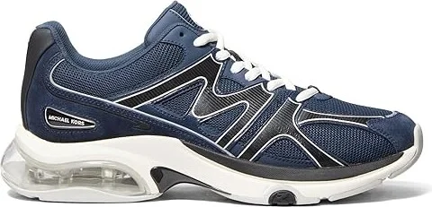 Michael Kors Kit Trainer Extreme Men's Shoes Navy : 13 M, Leather/Textile - Image 4