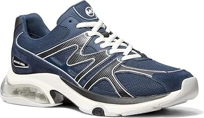 Michael Kors Kit Trainer Extreme Men's Shoes Navy : 13 M, Leather/Textile