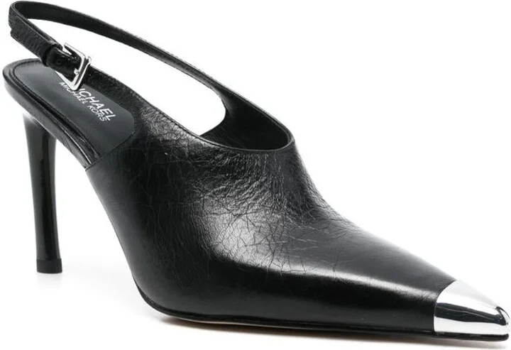 Michael Kors Leather 'Kasia' Slingback In Black - Image 2