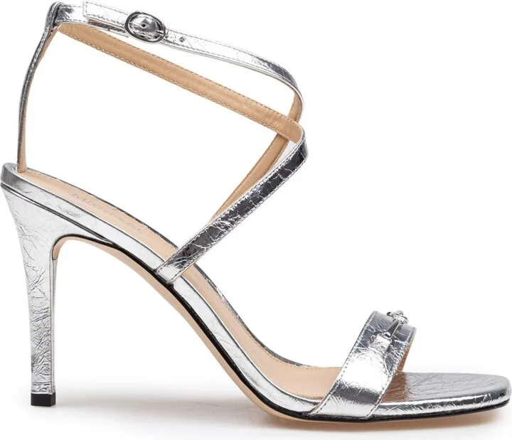 Michael Kors Lena Sandal In Metallic Leather