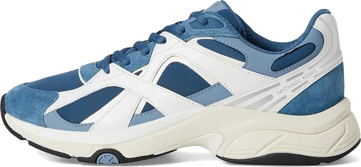 Michael Kors Leo Trainer Men's Shoes Dark Chambray : 10 M, Synthetic - Image 6